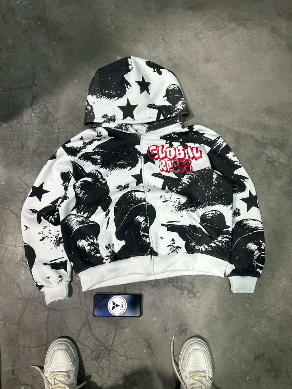 Global Racks Black and White Jacket