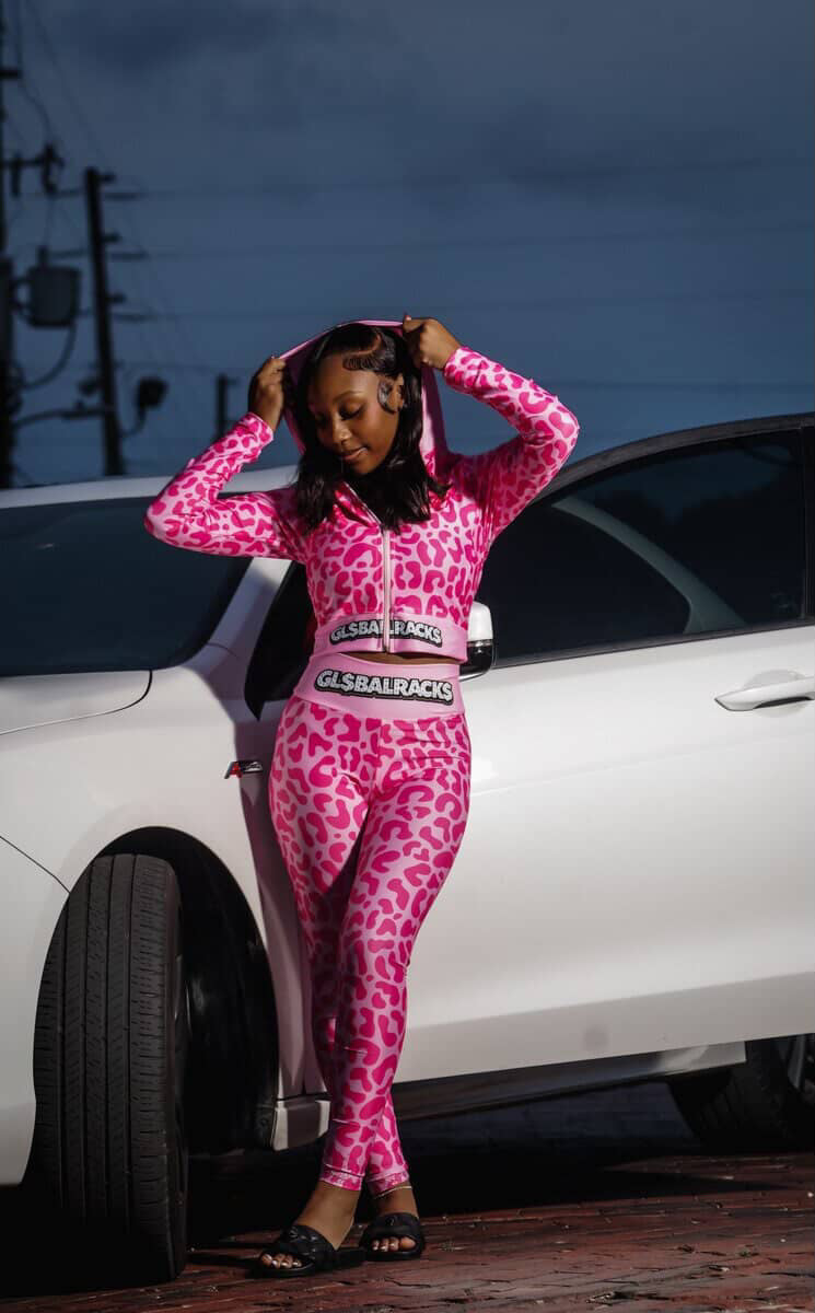 Global Racks Pink Cheetah Set