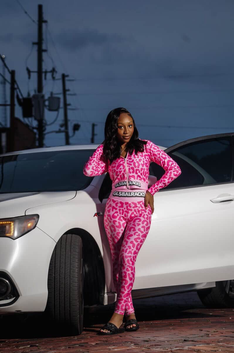 Global Racks Pink Cheetah Set